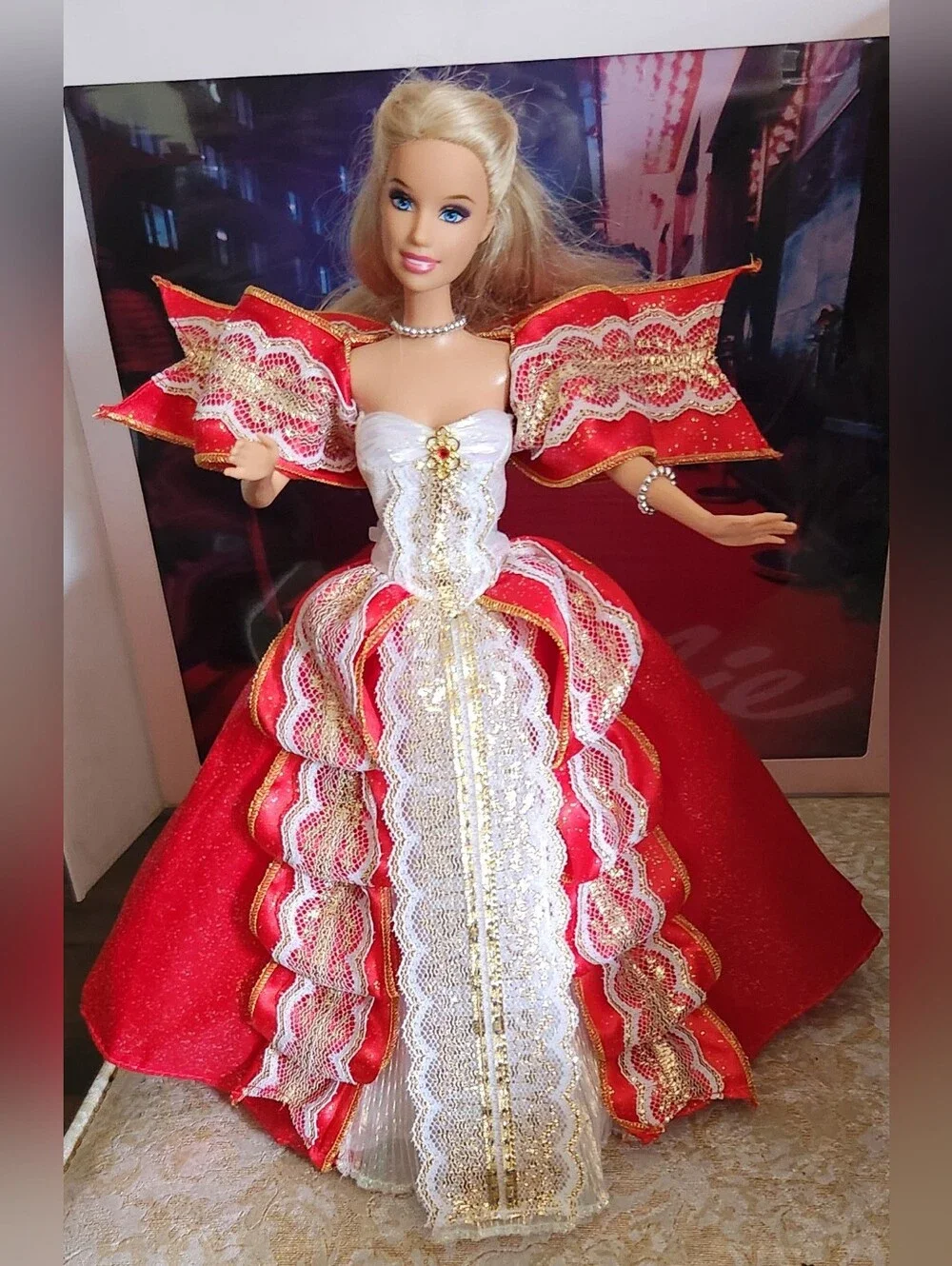 1997 Holiday Barbie Glistening Gown & Matching Shrug Excellent Condition No Doll